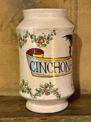 Vaso farmacia Molaroni Pesaro Cinchonae Cortex