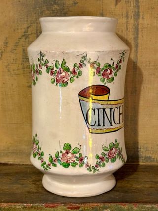 Vaso farmacia Molaroni Pesaro Cinchonae Cortex