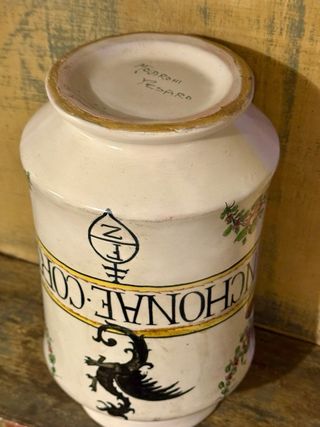 Vaso farmacia Molaroni Pesaro Cinchonae Cortex