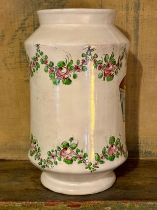 Vaso farmacia Molaroni Pesaro Cinchonae Cortex