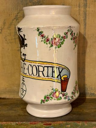 Vaso farmacia Molaroni Pesaro Cinchonae Cortex