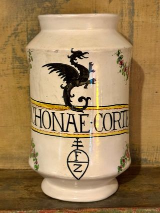 Vaso farmacia Molaroni Pesaro Cinchonae Cortex