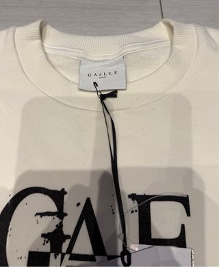 Felpa GAELLE PARIS bianca manica lunga
