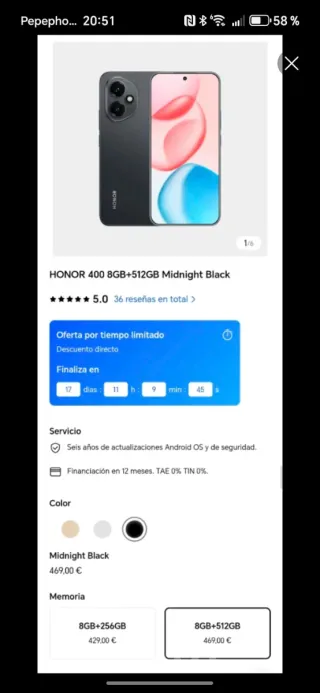 Honor 400 5G