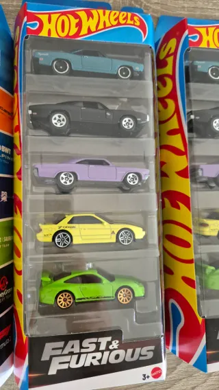 Hot Wheels 5-Car Packs (Formula 1 & Fast & Furious