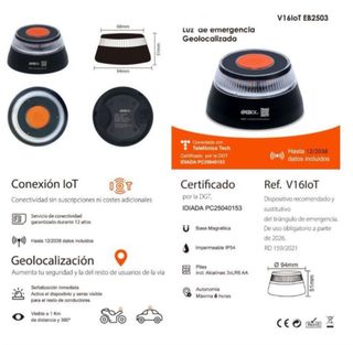 Luz Emergencia V16 Geolocalizada