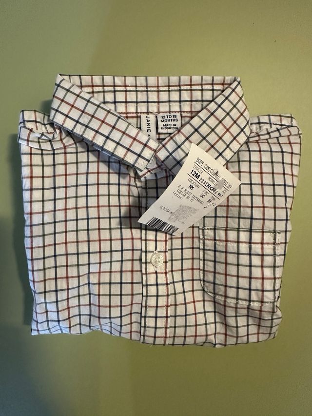 camicia a body neonato 12/18 mesi 80 cm