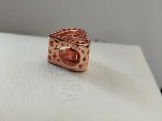 Charm Corazón Rose y Circonitas 