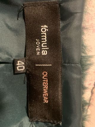 Chaqueta pelo Fórmula Joven verde