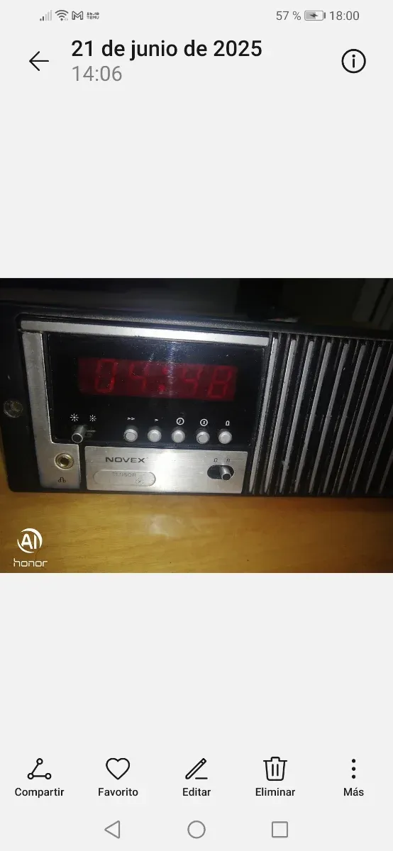 Radio antiguo decorativo NOVEX