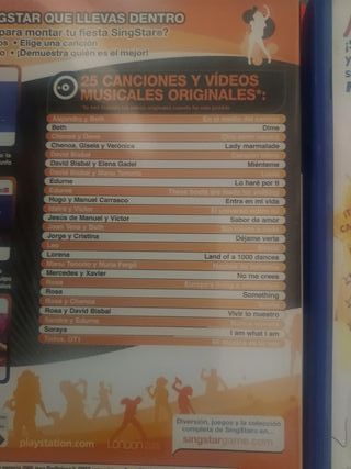 Pacchetto giochi Singstar PS2 + microfoni