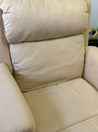 Butaca reclinable beige ante