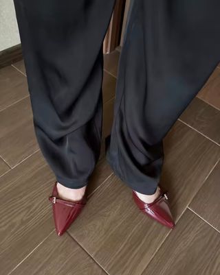 Zapatos charol rojos talla 39