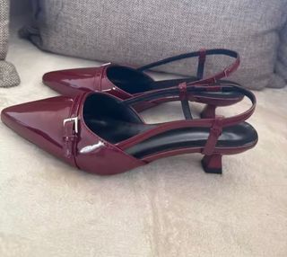 Zapatos charol rojos talla 39