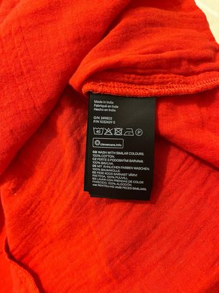 Top rojo tirantes con lazada