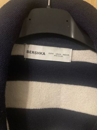 Jersey Bershka rayas azul y blanco
