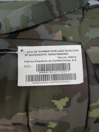 Saco de dormir militar pixelado boscoso