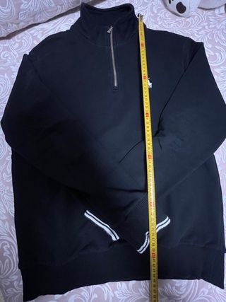 Jersey Ralph Lauren Cremallera Vintage Negro