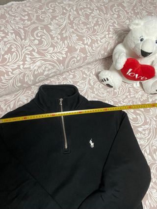 Jersey Ralph Lauren Cremallera Vintage Negro