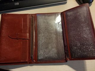 Cartera Billetera Vaporetto Marrón Cuero