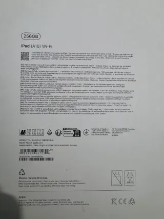 iPad 10ª Gen 256 GB Sin Abrir