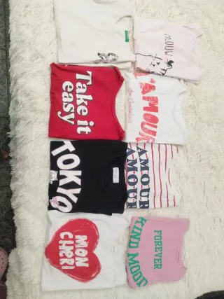 Lote 8 Camisetas Manga Corta
Talla 11/12
