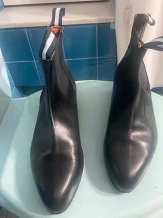 Botas Chelsea Negras Hechas a Mano