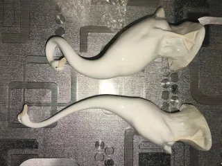 Lladro Patos Cuello Largo y Curvado