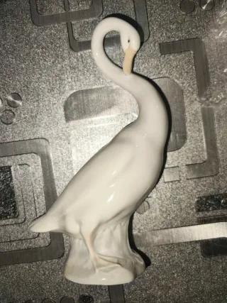 Lladro Patos Cuello Largo y Curvado