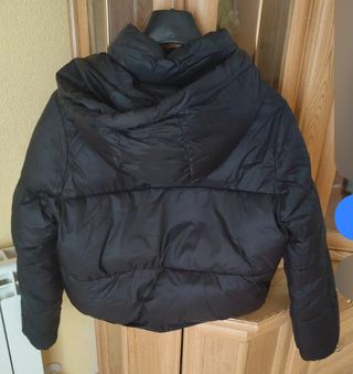 Cazadora plumífero negra mujer Talla S
