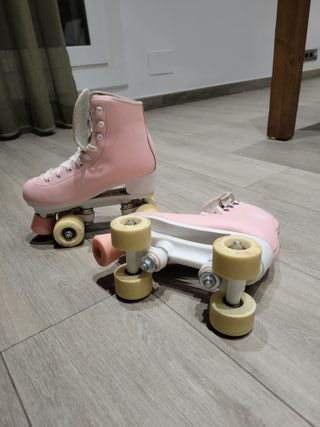 Patines Oxelo 4 Ruedas Talla 37 Rosa
