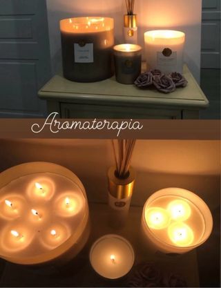 Vela Zara Home Jazmín Grande Beige 6 llamas
