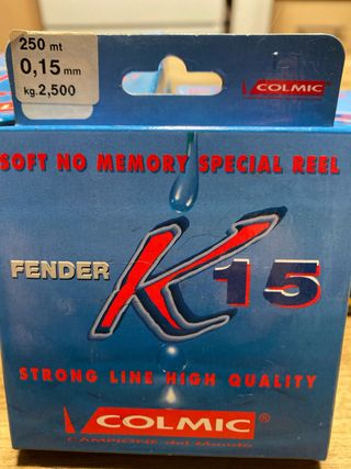 8 Bobinas Hilo Colmic Fender K15 250m