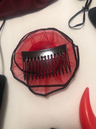 Accesorios Halloween: Diadema cuernos, antifaces,