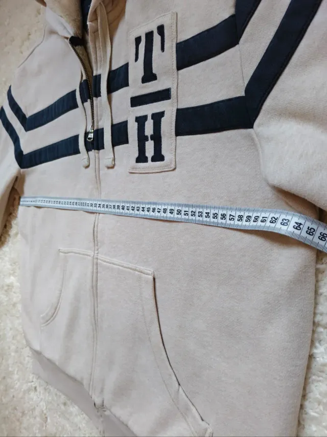 Sudadera Tommy Hilfiger Beige Vintage Capucha
