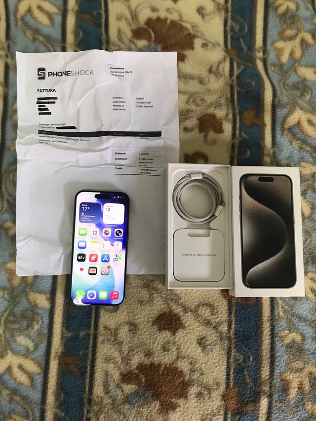 iPhone 15 Pro 256GB Natural condizioni perfette 