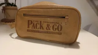 Neceser The Original Pack & Go cuero marrón