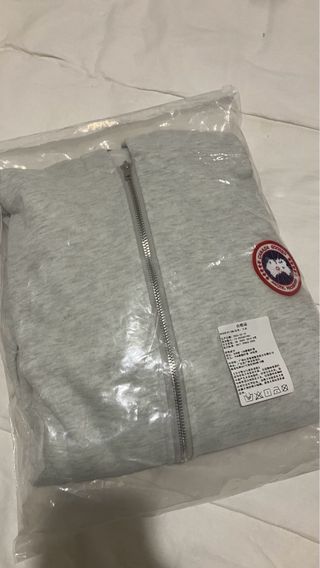 Felpa con cappuccio Canada Goose grigia