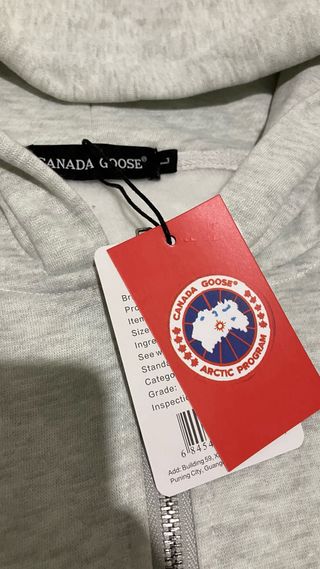 Felpa con cappuccio Canada Goose grigia