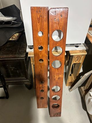 Porta bottiglie in legno