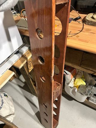 Porta bottiglie in legno