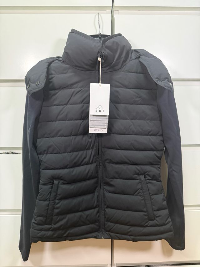 Chaqueta Oysho Ski Talla S Negra