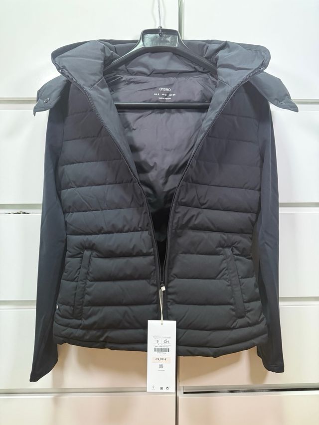 Chaqueta Oysho Ski Talla S Negra