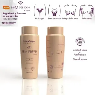 Desodorante VEGANO Gynactiv Fem Fresh Polvo 80g