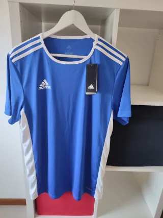 Camiseta deportiva Adidas hombre azul M