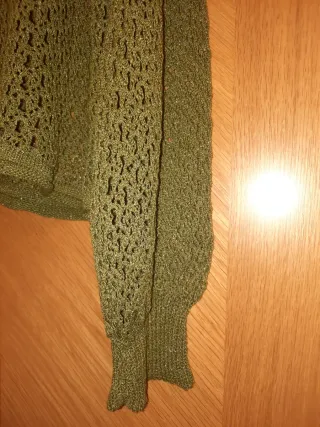 Jersey Zara calado verde oliva Talla S