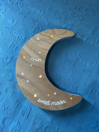 Lámpara Luna Adorno Estrellas