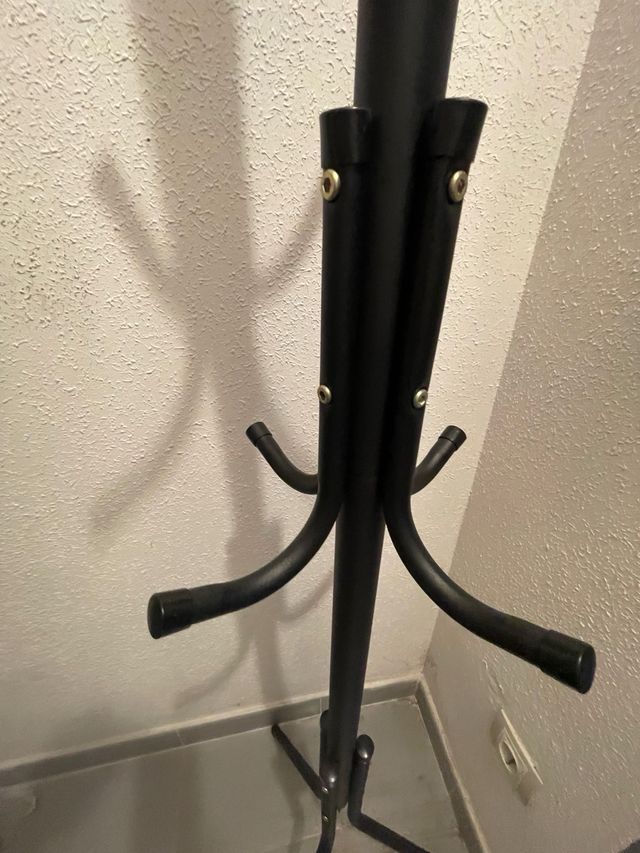 Perchero metal plástico Negro