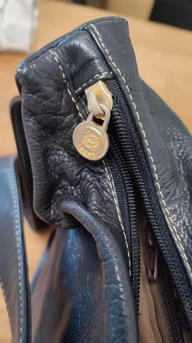 Bolso Loewe Piel Negro Vintage