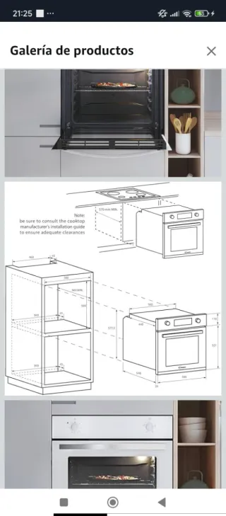 Horno convencional negro
